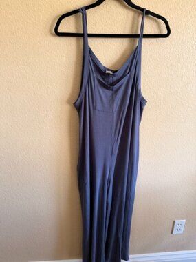 Elloh Romper with top front pocket and side pockets stone blue OS